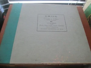 Grieg Concerto In A Minor GIESEKING, BERLIN OPERA ORC 4 12" 78 SET Columbia M313 - Imagen 1 de 2