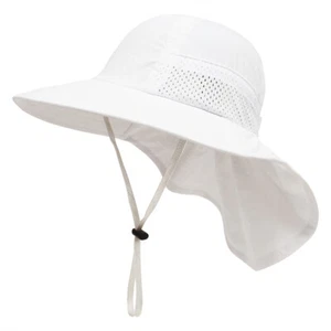 Kid Baby Sun Hat Summer Cotton Bucket Hats For Boy Girl Toddler Unisex Beach Cap - Picture 1 of 18