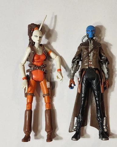 Star Wars The Clone Wars Aurra Sing And Cad Bane Lot Of 2 Cover