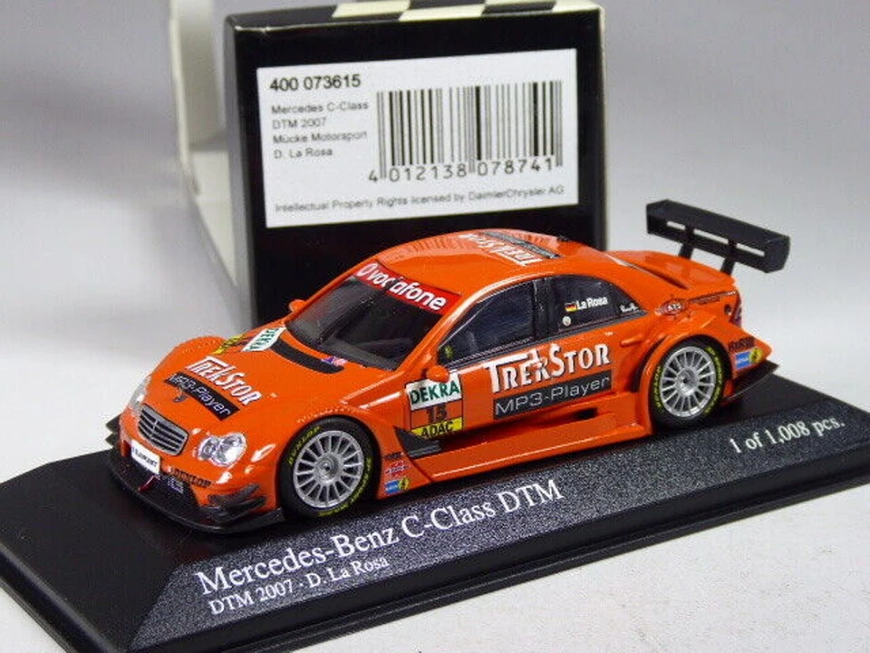 MERCEDES C CLASS #15 DTM 2007 LA ROSA MINICHAMPS 400073615 1:43 BENZ TEAM MUCKE - Photo 1/1