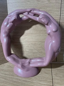 Art Deco VTG Royal Haeger nude man & woman Circle of love Sculpture Centerpiece - Picture 1 of 12