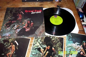 GRAND FUNK ( SURVIVAL ) ORIG 1971 textured cover VINYL LP w/ three photos VG++ - Picture 1 of 1