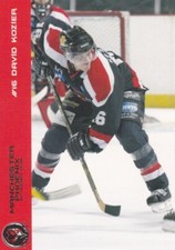 DAVID KOZIER, MANCHESTER PHOENIX, RARE 2003-04 CARDTRADERS EIHL CARD.