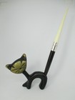 Walter Bosse Design Metall Katze als Stifthalter 50s Büro Antik Originalstift