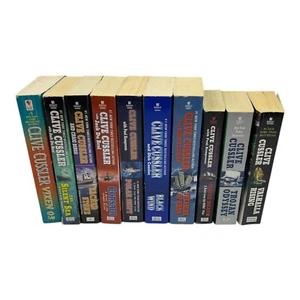 Clive Cussler Paperback lot of 10 - pre-owned, good - Picture 1 of 5