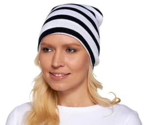 Collection 18 Women's Bold Striped Knit Beanie (300 Available) - Picture 1 of 3