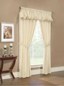 Prescott 5-Piece Insulated Window Treatment Set Ivory 80"W x 63"L - Picture 1 of 2
