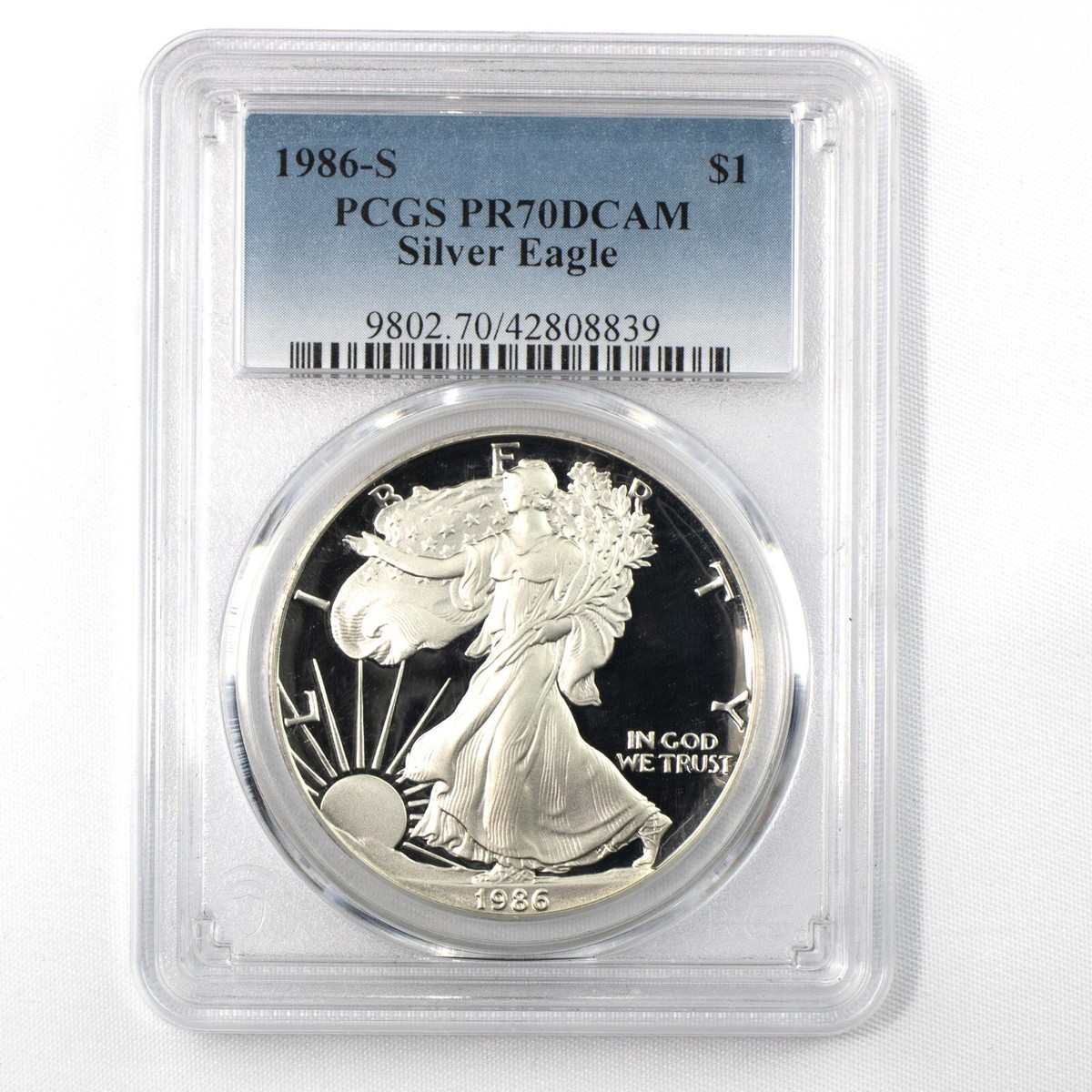 American Eagle PR 70 Graded Proof PCGS Certified Silver American Eagle PR 70 Graded Proof PCGS Certified Silver