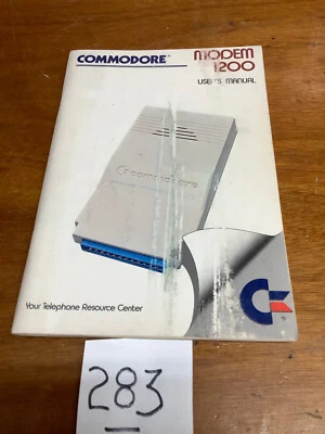 Commodore Modem 1200 User Manual/Book. (283) - Image 1 of 2