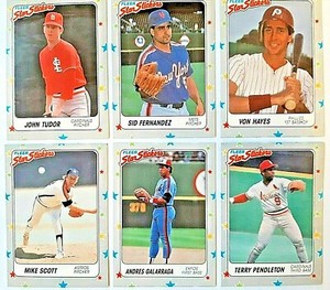 1988 Fleer Star Stickers Baseball Cards #1-132 You Pick!