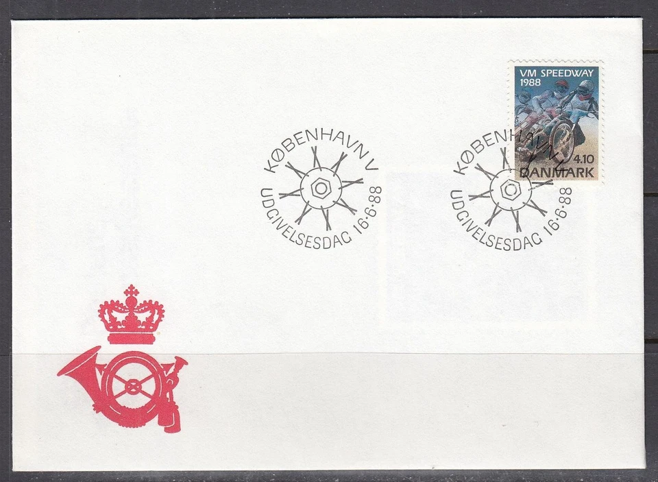 Denmark Scott 856 FDC - Motorcycle Championships - Image 1 of 1