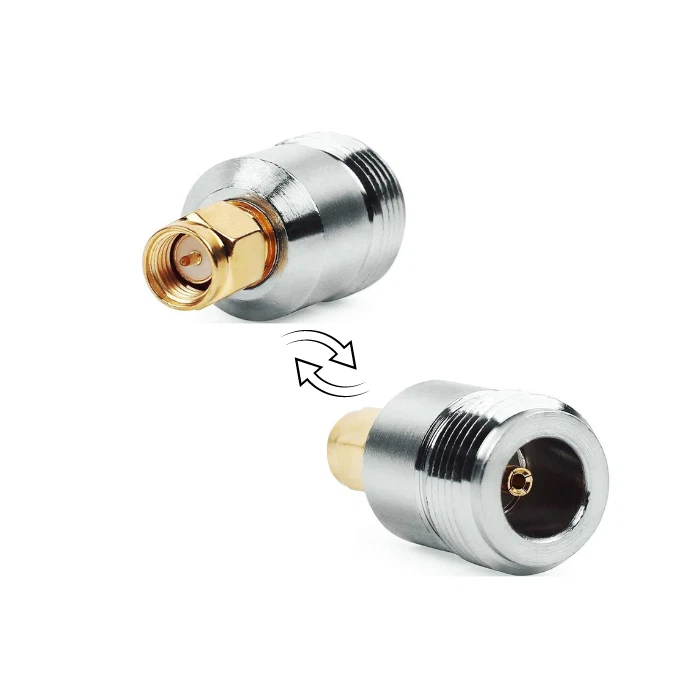 SMA male to N-female adapter barrel converter go from SMA connection to N - Image 1 of 1