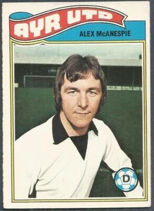 Topps 1978 futbolistas escoceses-#009-ayr united-alex McANESPIE - Imagen 1 de 1