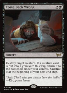 [MTG] Come Back Wrong (0292) (DSK) casi nuevo - Imagen 1 de 1