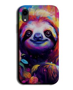 Novelty Vibrant Sloth Phone Case Cover Sloths Head Fun Beautiful Paining CV08