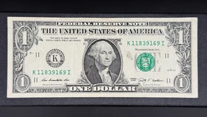 2009 $1 Dallas "FW" U.S. Banknote FRN Block K/I Fr.# 1933-K SP147 - Picture 1 of 2