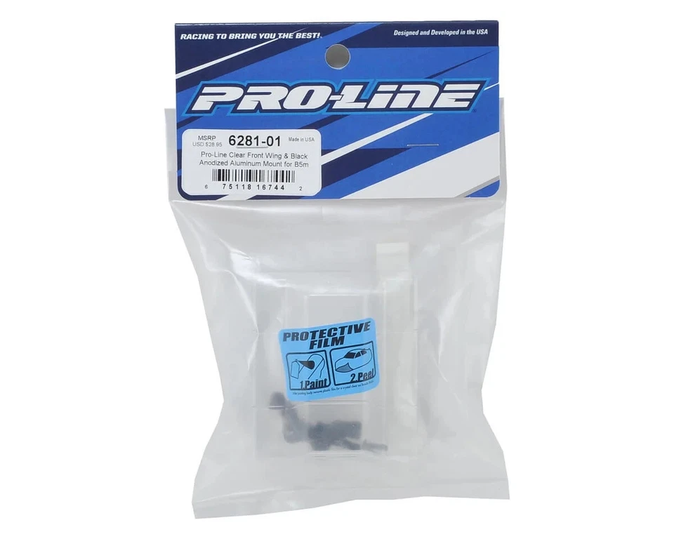 ProLine 6281-01 Clear Front Wing & Black Aluminum Mount. Fits B5m B6 B6D B6 - Image 1 of 1
