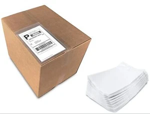 100 Stck. 6 Zoll x 9 Zoll durchsichtig selbstklebend Toplader Packliste Versandetikett Umschläge - Bild 1 von 11