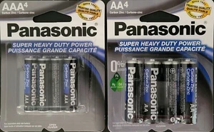Panasonic AAA and AA Batteries Remote Control Heavy Duty, Alkaline 4PK, Select T - Picture 1 of 4