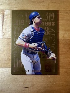 1995 Flair Hot Numbers #7 Mike Piazza Insert Fleer NM-MT
