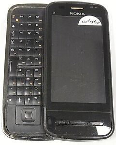 Nokia C6 / C6-00 - Black and Silver ( Unlocked ) International Phone - Untested