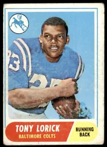1968 TOPPS TONY LORICK BALTIMORE COLTS #204 - Picture 1 of 2