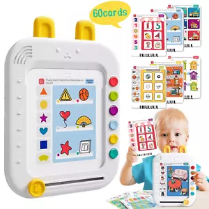 Talking Flash Cards Learning Toys for 2 3 4 5 6 Year Old Boys Girls,Sensory Toys - Picture 1 of 12