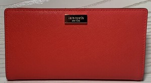 NWT Kate Spade Large Slim Bifold Wallet Stacy Geranium