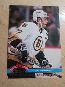 1991-92 (TOPPS) STADIUM CLUB HOCKEY, CHARTER MEMBER, RAY BOURQUE, C# NNO (44)
