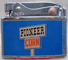 Vintage-UNFIRED VERY RARE- "PIONEER CORN" flat advertising lighter C@@L L@@K