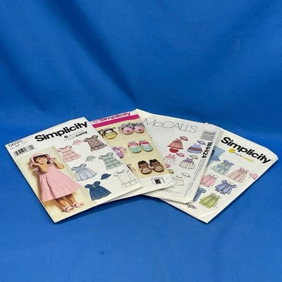 Sewing Patterns For Kid Clothes&Shoes Lot Of 4 Uncut - Simplicity And McCalls - Image 1 of 4