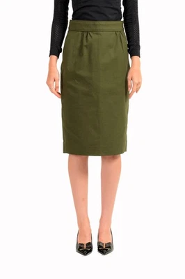 Falda lápiz recta verde oliva Dsquared2 para mujer US S IT 40 Foto 1 de 4