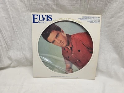 Elvis Presley A Legendary Performer Vol. 3 Record Vinyl LP Picture Disc VG Foto 1 de 4