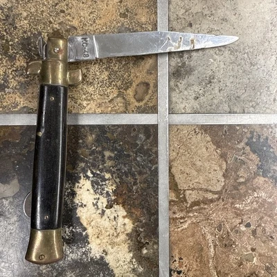 Cuchillo inoxidable Kissing Crane Germany Stag KC-48 Lockback/Blade Stiletto Foto 1 de 4