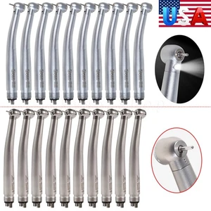 1-10 x Turbine Dental (LED E-generator) High Speed Handpiece 4/2 Hole NSK Style - Picture 1 of 19