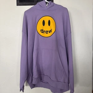 Neu Drew House Oversized Heavu Fleece Hoodie Front Maskottchen Lavendel Größe XL - Bild 1 von 6