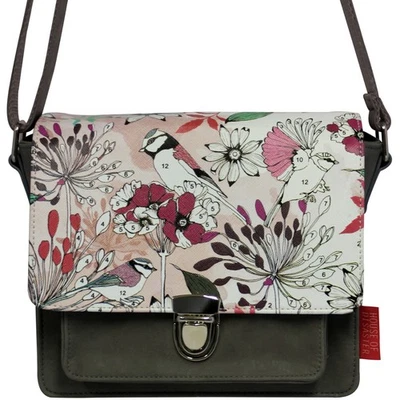 House of Disaster Designs Colour Me Vogel & Blumen Mini Tasche mit Schultergurt - Bild 1 von 4
