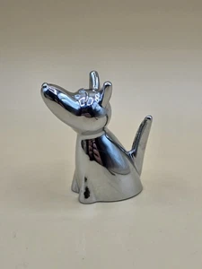 Umbra Silber Metall HUND Ring Halter Briefbeschwerer Figur - Bild 1 von 5