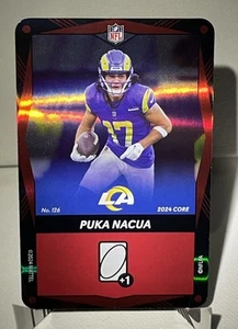 2024 Uno Elite NFL Puka Nacua Red Foil #126 Los Angelos Rams - Picture 1 of 2