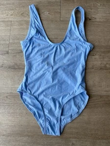 Blue Striped Swimsuit, Estimated Size 10, Bikini Reef, New With Tags - Picture 1 of 5