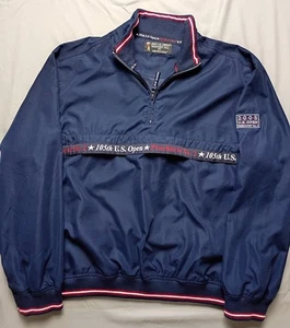 2005 US Open Oxford Golf Pinehurst No 2. Navy Large Pullover Windbreaker VTG - Picture 1 of 10