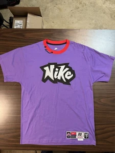 T-shirt Nike Freestyle viola ricamata uomo taglia M usata - Foto 1 di 10