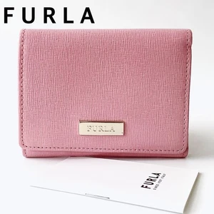 Totalmente nuevoFURLACcartera compacta triple pliegue con estuche de pase de identificación Furla almacenamientoRosa - Imagen 1 de 10