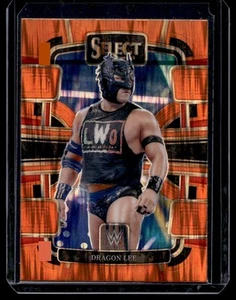 Panini Select WWE #40 2024 Dragon Lee Orange Flash Prizms - Imagen 1 de 2