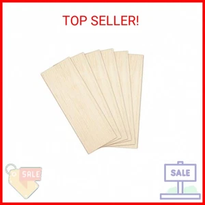 CRAFTIFF Balsa Wood Sheets Unfinished Thin Wood Pieces for Crafts 1/16 Thick 12" - Picture 1 of 2