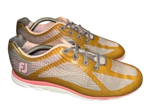 FootJoy Womens Empower Spikeless Golf Shoes Sz 8M 98000 Gray Pink Sneakers - Picture 1 of 10