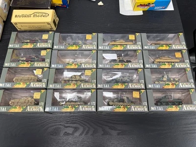 Коллекция Armour танки Второй мировой войны 1:72 литой металл лот из 16 MIB дисплей набор - Изображение 1 из 4