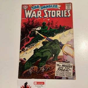1958 STAR SPANGLED WAR STORIES #73 QUALITÉ MOYENNE LA SOURIS ET LE TIGRE DC COMICS - Photo 1/5