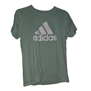 Hellgrünes Adidas Golf Grafik T-Shirt Damen Größe L - Bild 1 von 4