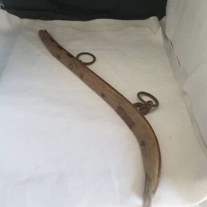 Antique Horse Mule Yoke Hames  Harness 26” Wood & Iron Vintage Primitive - Picture 1 of 16